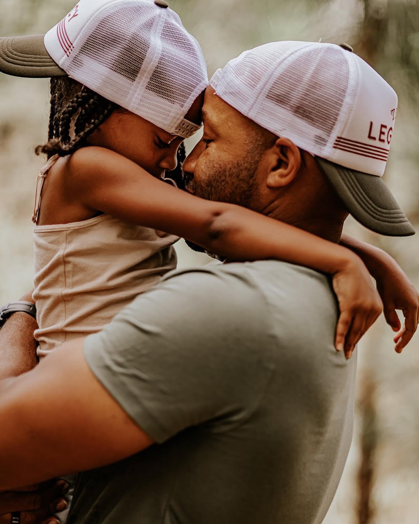 Father-daughter moment